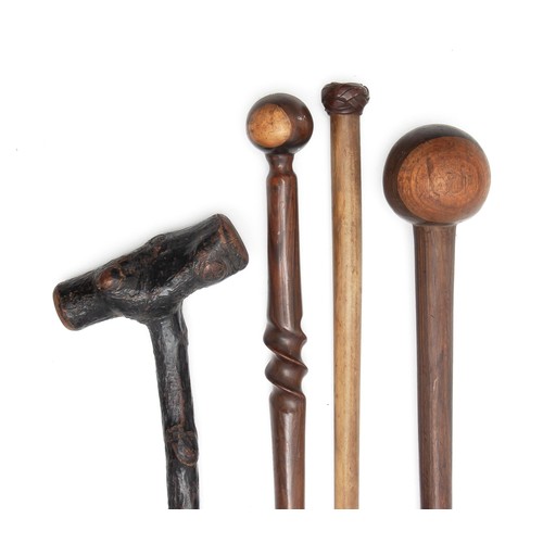 36 - A KNOBKIERIE AND WALKING STICKS