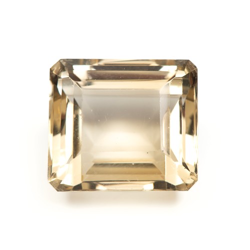 255 - AN UNSET CITRINE, 29.85 CARATS