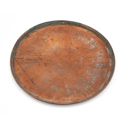 215 - AN EXTRA-LARGE COPPER TRAY