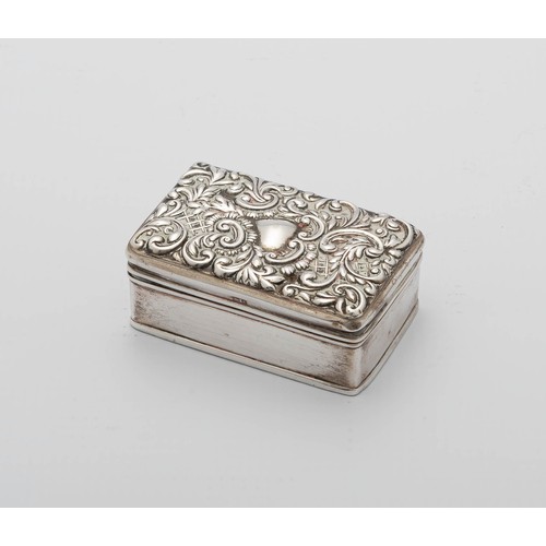 887 - AN EDWARD VII SILVER BOX, SYDNEY AND CO, BIRMINGHAM, 1906