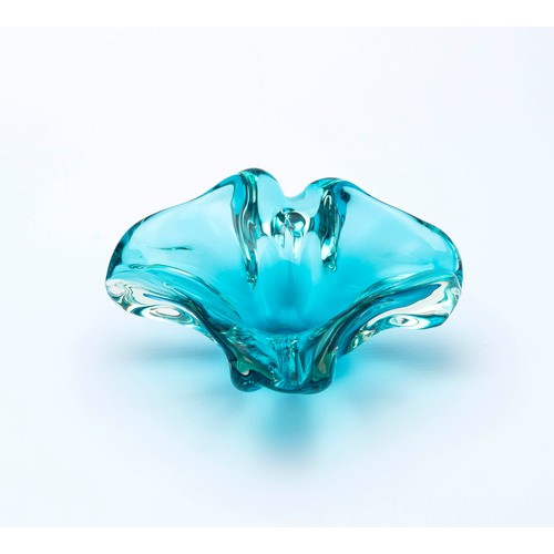 458 - A MURANO GLASS ASHTRAY