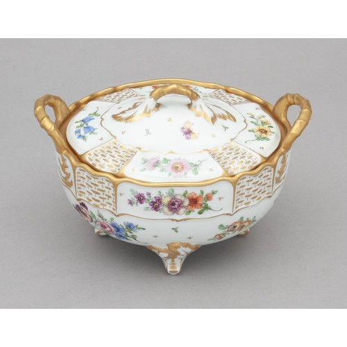 634 - A ROSENTHAL STYLE TWO HANDLED TUREEN AND COVER