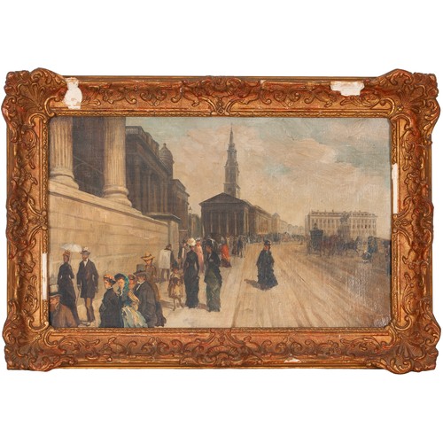 547 - After Giuseppe De Nittis (Italian 1846-1884) THE NATIONAL GALLERY AND SAINT MARTINS CHURCH