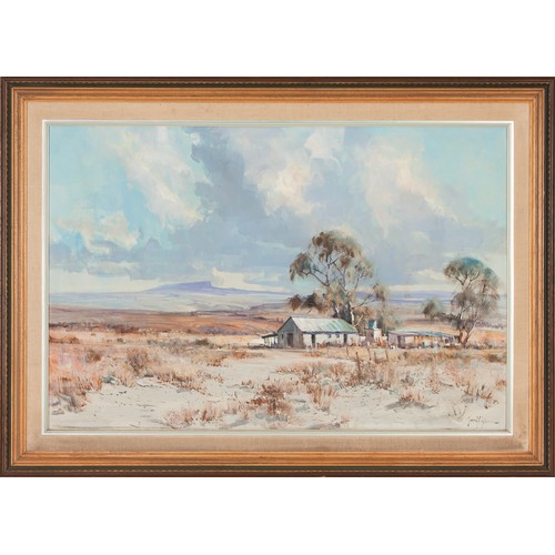 573 - Gerrit Roon (South African 1937-2017) LANDSCAPE FARMHOUSE