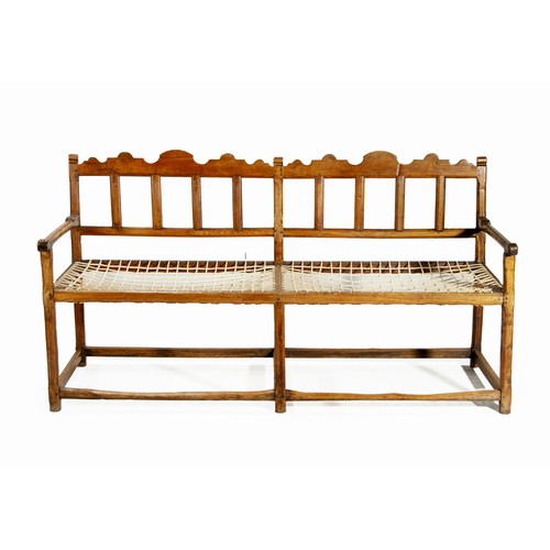 332 - A CAPE TRANSITIONAL TULBAGH BENCH, LATE 18TH CENTURY