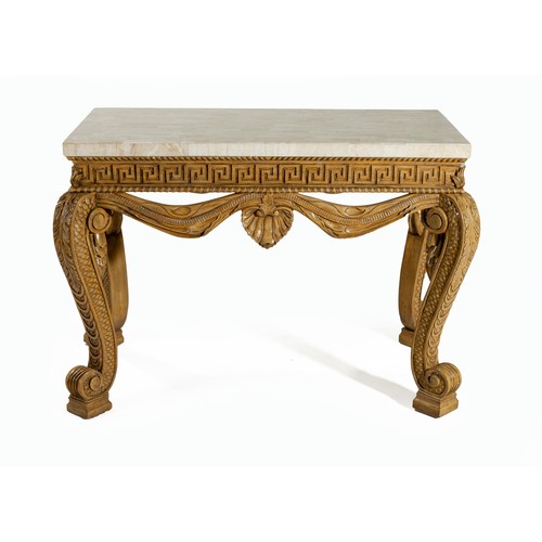 398 - A WALNUT CONSOLE TABLE,MODERN