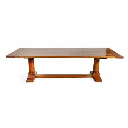 356 - A YELLOWWOOD REFECTORY DINING TABLE, MANUFACTURED BY PIERRE CRONJE