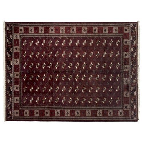 299 - A TURKOMAN RUG 395 by 313cm