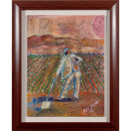 689 - Ernest Fulani (South African 1974 - ) FIGURE IN FIELD