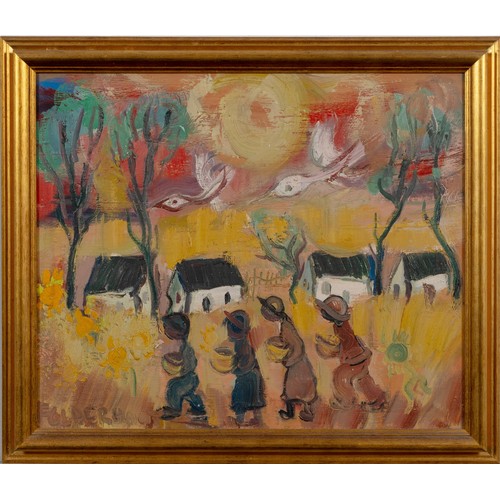 721 - Frans Martin Claerhout (South African 1919 - 2006) FIGURES WALKING