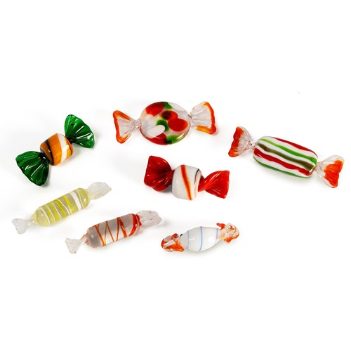 448 - A COLLECTION OF MURANO GLASS CANDY