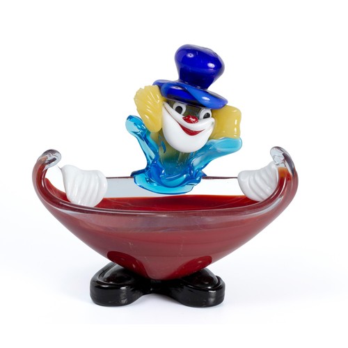 514 - A MURANO GLASS CLOWN BOWL