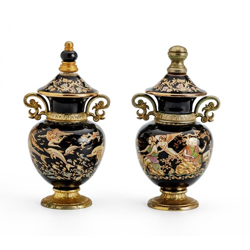 445 - A PAIR OF PERFUME BOTTLES