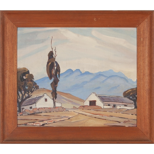 712 - Johannes Antonie Smith (South African 1886 - 1954) MOUNTANEOUS FARMSTEAD