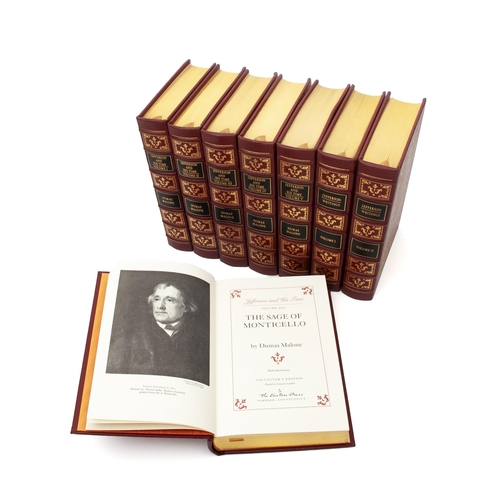 64 - JEFFERSON AND HIS TIME SIX VOLUMES PLUS JEFFERSON WRITINGS (8 VOLUMES) by Jefferson, Thomas. Malone,... 