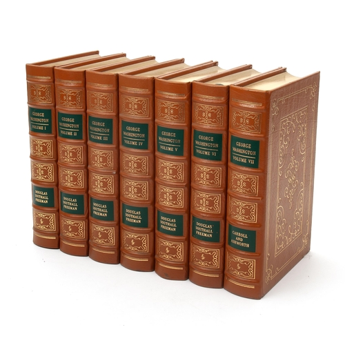 65 - GEORGE WASHINGTON A BIOGRAPHY (7 VOLUMES) (COLLECTORS EDITION) by Freeman, Douglas; Carroll, John ; ... 