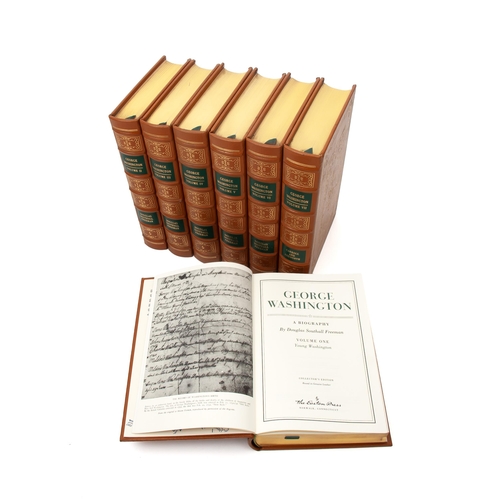 65 - GEORGE WASHINGTON A BIOGRAPHY (7 VOLUMES) (COLLECTORS EDITION) by Freeman, Douglas; Carroll, John ; ... 