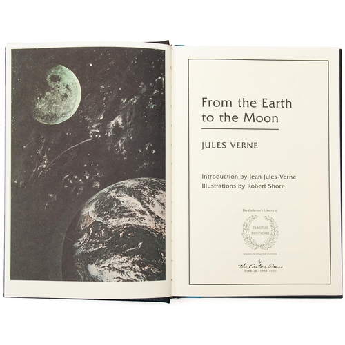 80 - FROM THE EARTH TO THE MOON by Verne, Jules, illustrations by Shore, Robert and the introduction by J... 