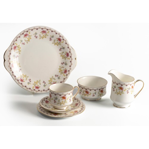 499 - A PARAGON CHINA ‘ROSAMUNDA’ PATTERN PART TEA SET