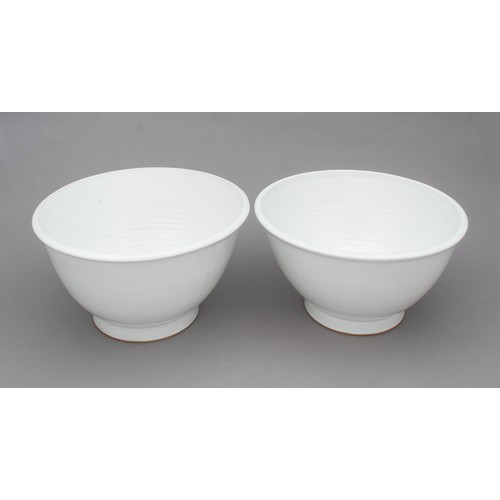 479 - A PAIR OF WHITE CERAMIC BOWLS