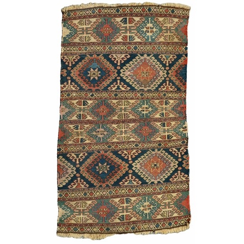 277 - A KURDISH KILIM 87 by 52cm