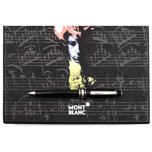 142 - A MONTBLANC BALLPOINT PEN, FULL BOX SET, WOLFGANG AMADEUS MOZART