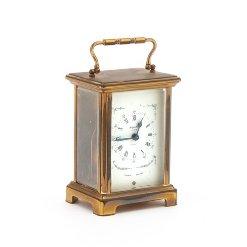 186 - A BRASS CARRIAGE CLOCK, BAYARD, FRANCE