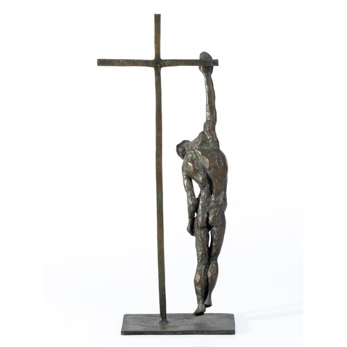 737 - Maureen Langley (South African 1931-) A MAN HANGING FROM A CROSS