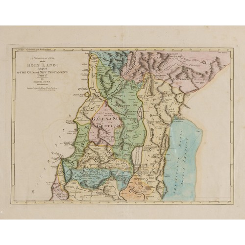 108 - Samuel Dunn - A COMPLEAT MAP OF THE HOLY LAND; ADAPTED TO THE OLD AND NEW TESTAMENT: PART 1