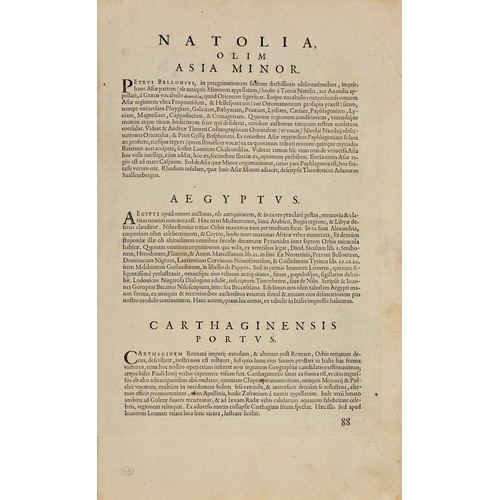 113 - Abraham Ortelius - NATOLIAE QUAE OLIM ASIA MINOR NOVA DESCRIPTIO