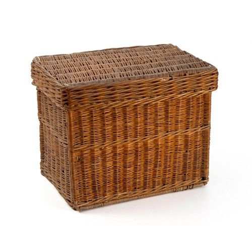 231 - A WICKER PICNIC BASKET