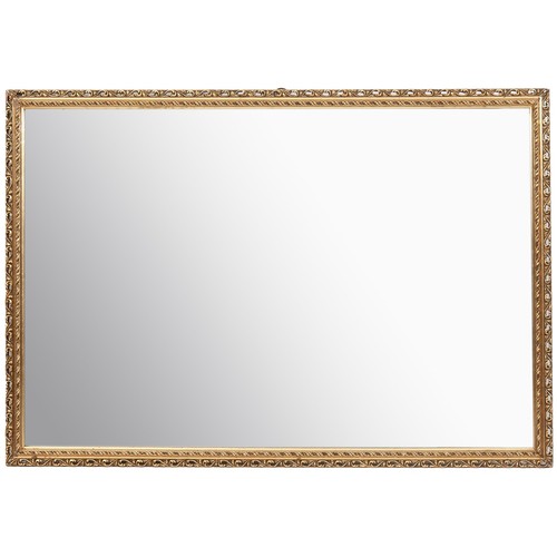 438 - A GILT WOOD WALL MIRROR