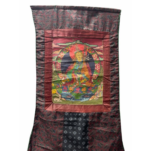 264 - A TIBETAN THANGKA WALL HANGING