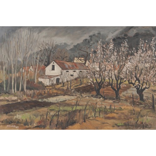 David Botha (South African 1921 - 1995) LENTE IN DIE PAARL