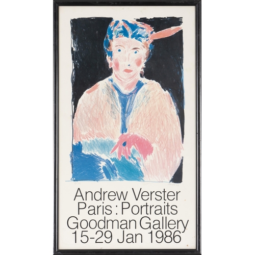 530 - Andrew Clement Verster (South African 1937-2020) PARIS: PORTRAITS POSTER