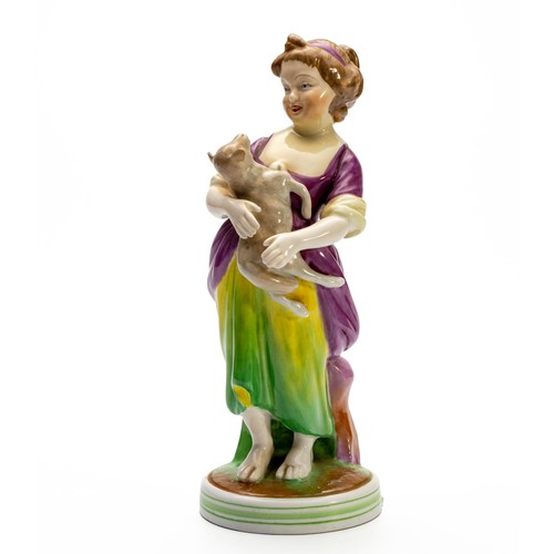 381 - A COPELAND SPODE ‘FRENCH SHEPHERD GIRL’