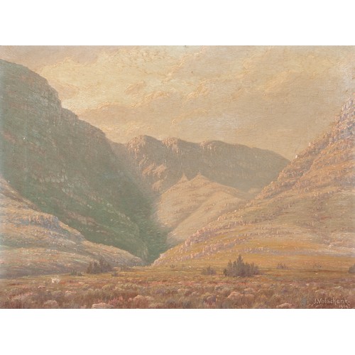 Jan Ernst Abraham Volschenk (South African 1853-1936) THE SHADOWED VALLEY (RIVERSDALE)