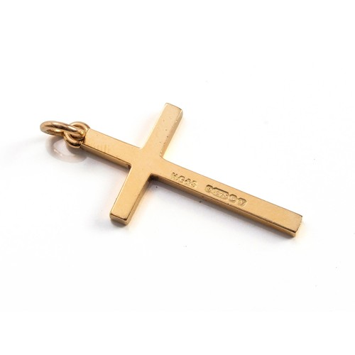 698 - A GOLD CROSS PENDANT