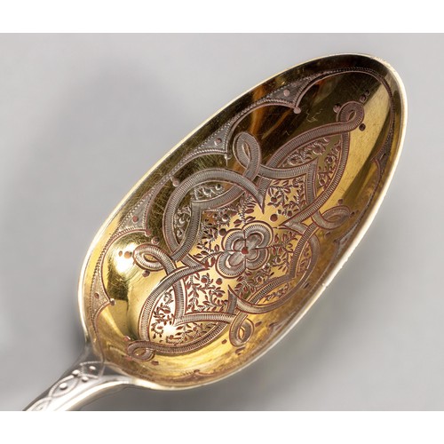 1154 - A GEORGE III SILVER OLD ENGLISH PATTERN TABLESPOON, RICHARD CROSSLEY, LONDON, 1795