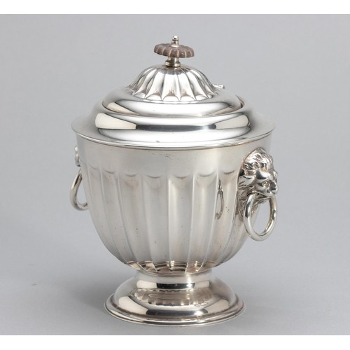 1140 - AN ELECTROPLATE TEA CADDY