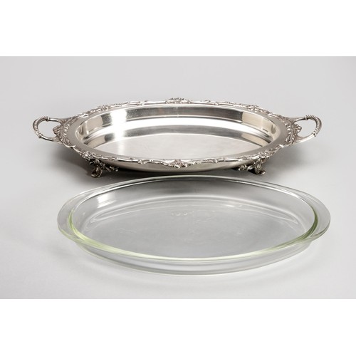 1129 - A SILVERPLATE DISH, SERANCO