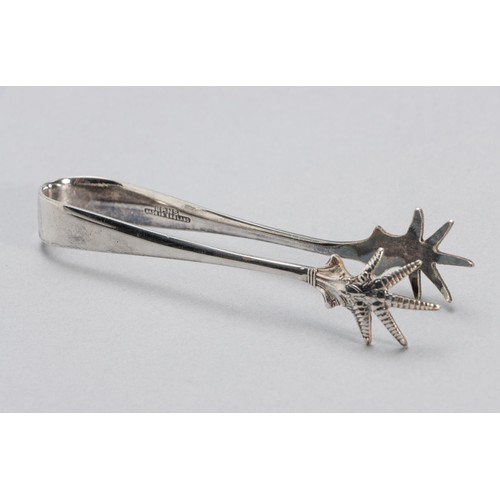 1070 - A PAIR OF SILVERPLATE ICE TONGS