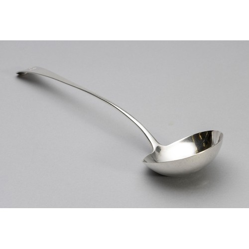 1174 - A GEORGE III SILVER OLD ENGLISH PATTERN SOUP LADLE, WILLIAM AND JOHN FISHER, LONDON, 1797