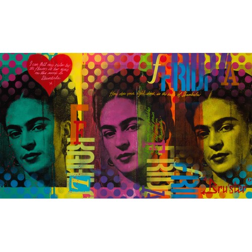Bru'ster (South African 1961-) PORTRAIT OF FRIDA KAHLO