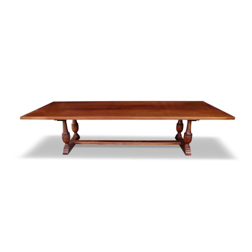 A MAHOGANY REFECTORY TABLE, MANUFACTURED BY PIERRE CRONJE