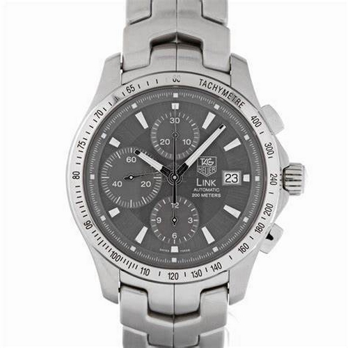 A GENTLEMAN'S TAG HEUER CHRONOGRAPH LINK WRISTWATCH