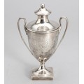 A GEORGE III SILVER TWO-HANDLED TROPHY CUP, ROBERT SHARP, LONDON, 1789