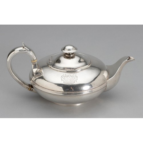 A WILLIAM IV SILVER TEAPOT, EDWARD, EDWARD JUNIOR, JOHN AND WILLIAM BARNARD, LONDON, 1832