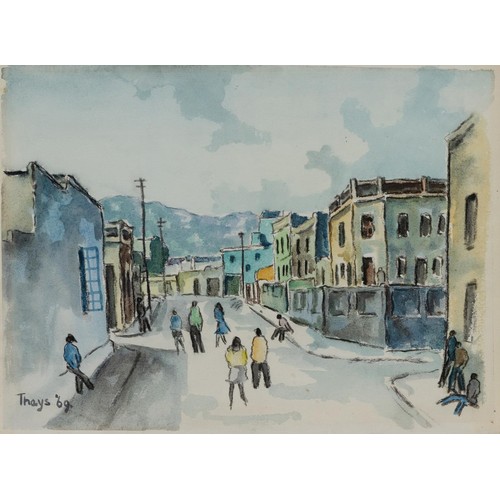 Conrad Nagel Doman Theys (South African 1940-) DISTRICT SIX SCENE