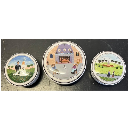 THREE VILLEROY & BOCH TRINKET BOXES